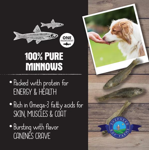 Shepherd Boy Farms Freeze-Dried Minnows for Dogs