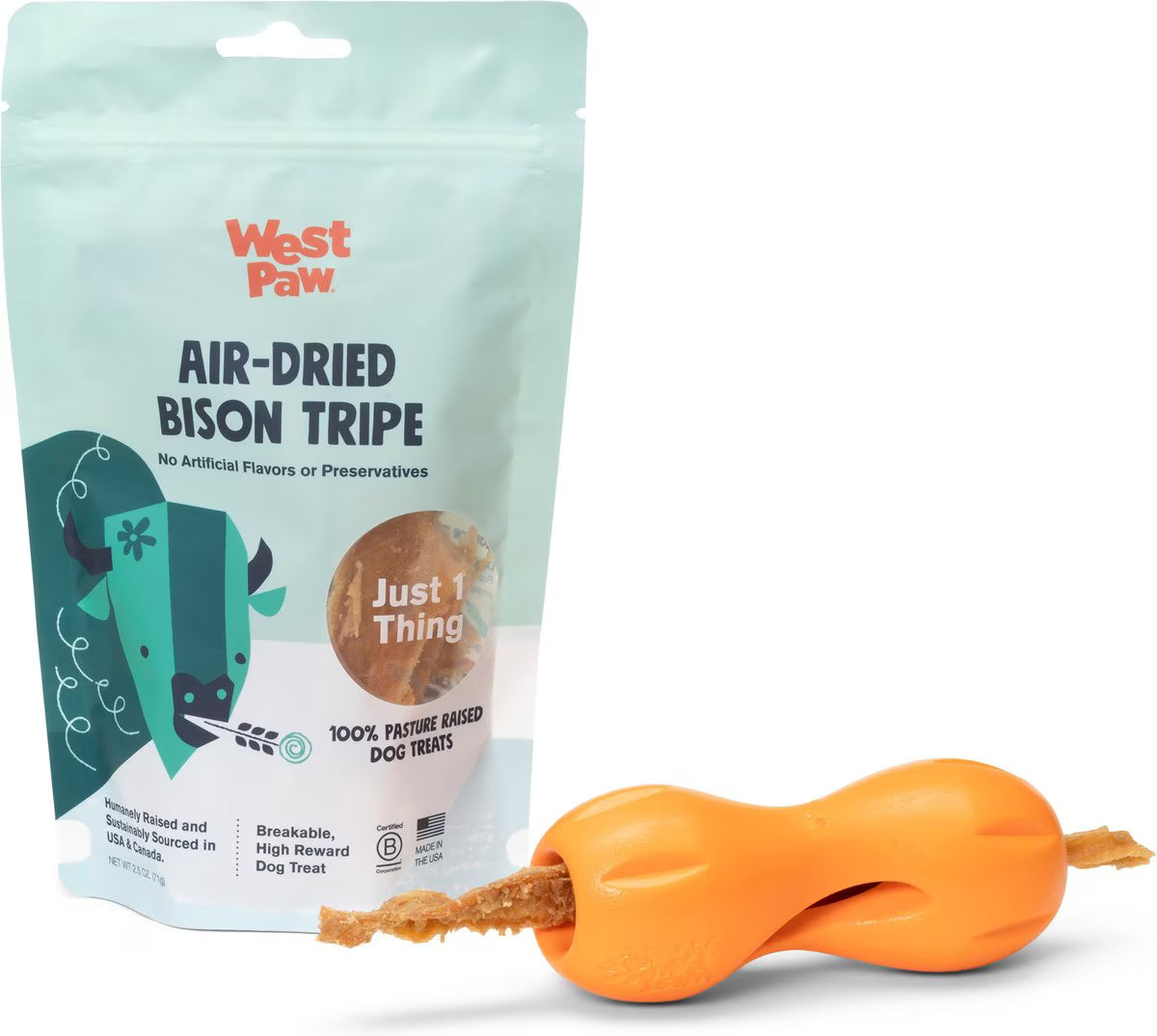 West Paw Bison Tripe Air Dried Dog Treats