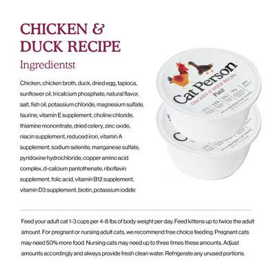 Weruva Cat Person Grain Free Chicken & Duck Recipe Pate