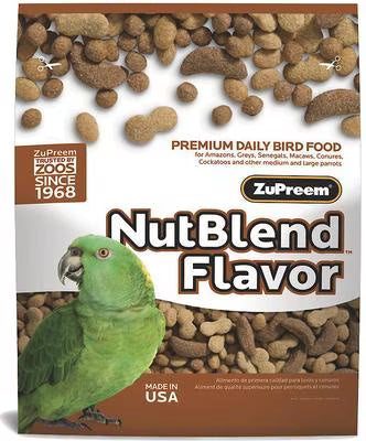 ZuPreem NutBlend for Parrots & Conures (Medium to Large Birds)