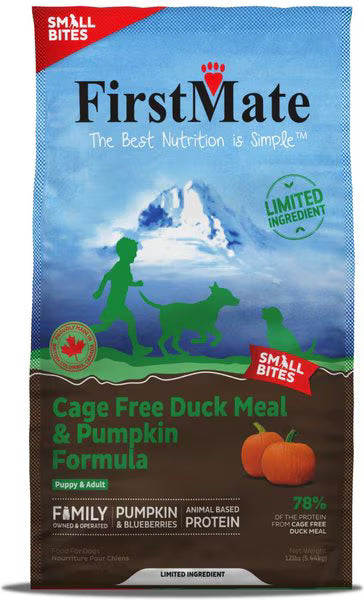 FirstMate Limited Ingredient Duck And Pumpkin Small Bites for Dogs