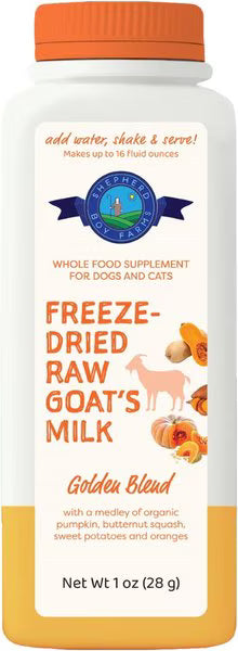 Shepherd Boy Farms Freeze-Dried Raw Goat Milk Golden Blend for Dogs & Cats