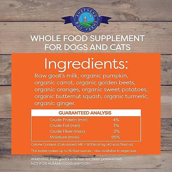 Shepherd Boy Farms Freeze-Dried Raw Goat Milk Golden Blend for Dogs & Cats