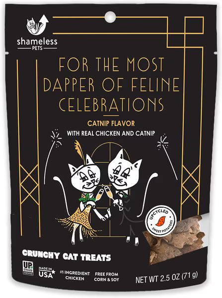 Shameless Pets Celebration - For The Most Dapper Of Feline Celebrations Crunchy Cat Treat