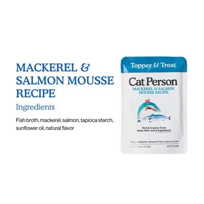 Weruva Cat Person Grain Free Mousse Mackerel & Salmon Recipe
