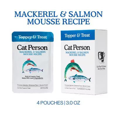 Weruva Cat Person Grain Free Mousse Mackerel & Salmon Recipe