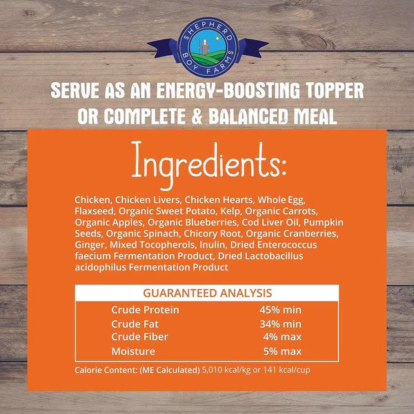Shepherd Boy Farms Freeze-Dried Chicken Diet for Dogs