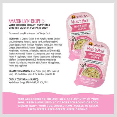 Weruva Meals 'n More Amazon Livin' Recipe Plus For Dogs