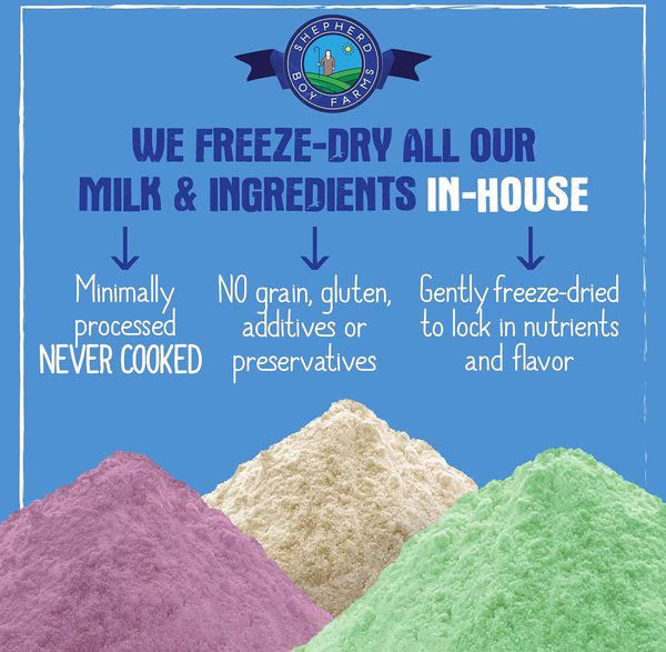Shepherd Boy Farms Freeze-Dried Raw Goat Milk Super Green for Dogs & Cats