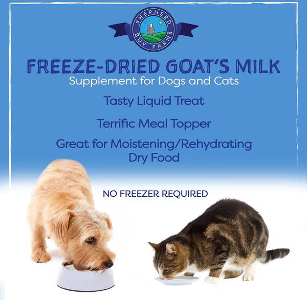 Shepherd Boy Farms Freeze-Dried Raw Goat Milk Super Green for Dogs & Cats
