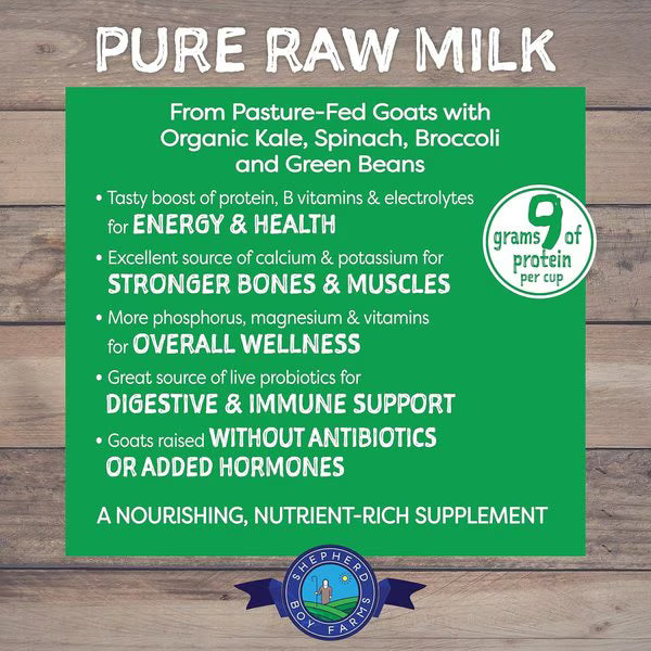Shepherd Boy Farms Freeze-Dried Raw Goat Milk Super Green for Dogs & Cats