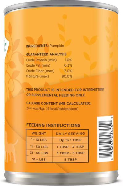 Nature's Logic Canine/Feline Pumpkin Puree Cans
