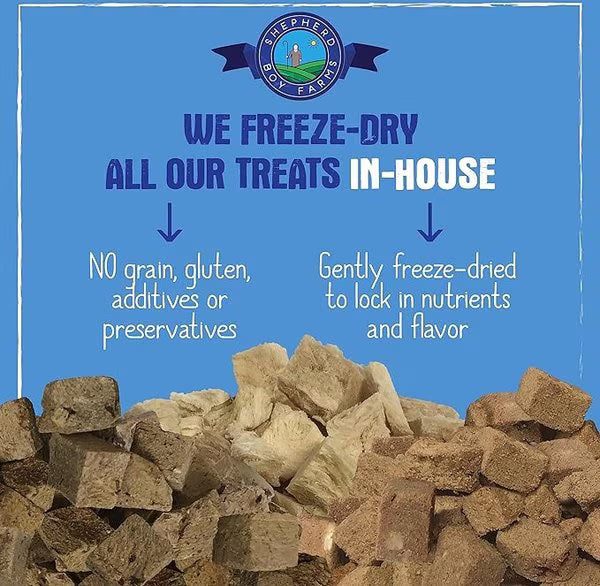Shepherd Boy Farms Freeze-Dried Bison Liver for Dogs