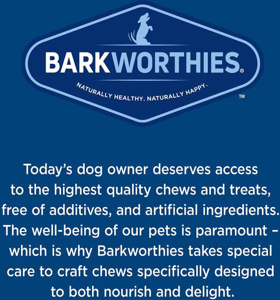Barkworthies 10-12 Large Beef Cheek Dipped w/Peanut Butter Flavor
