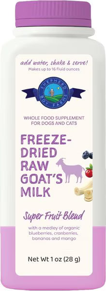 Shepherd Boy Farms Freeze-Dried Raw Goat Milk Super Fruit for Dogs & Cats