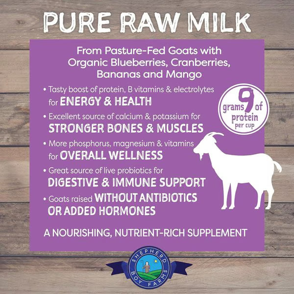 Shepherd Boy Farms Freeze-Dried Raw Goat Milk Super Fruit for Dogs & Cats