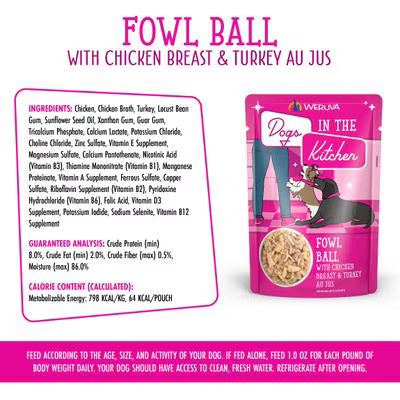 Weruva Dogs in the Kitchen Classic Fowl Ball