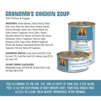 Weruva Grandma's Chicken Soup Dog Cans