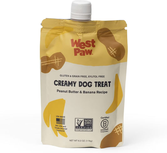 West Paw Creamy Dog Treats Peanut Butter & Banana