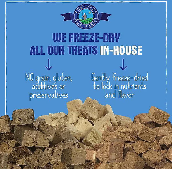 Shepherd Boy Farms Freeze-Dried Lamb Hearts for Dogs