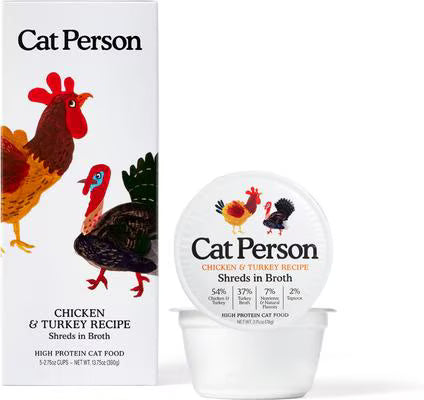 Weruva Cat Person Grain Free Chicken & Turkey Recipe Shreds In Broth