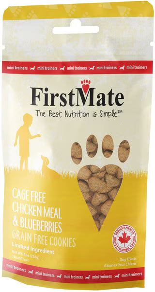 FirstMate Chicken with Blueberry Mini Treats for Dogs