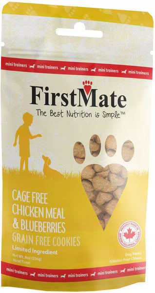FirstMate Chicken with Blueberry Mini Treats for Dogs