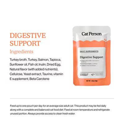 Weruva Cat Person Grain Free Digestive Support Turkey & Salmon Supplement