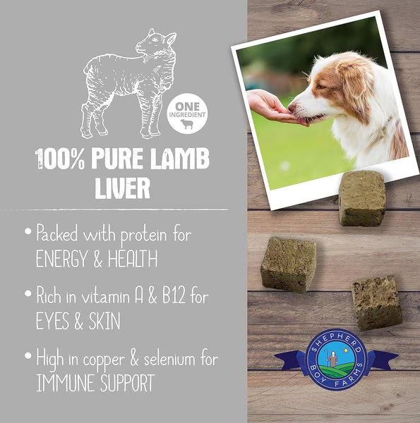 Shepherd Boy Farms Freeze-Dried Lamb Liver for Dogs