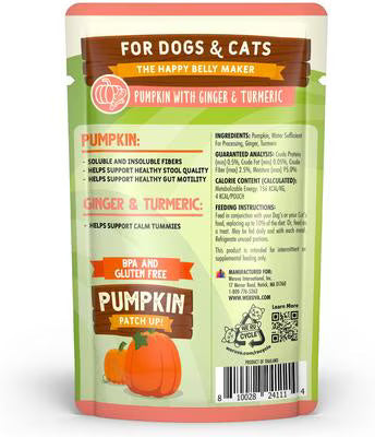 Weruva Pumpkin Patch Up Pumpkin with Ginger & Turmeric For Cats and Dogs
