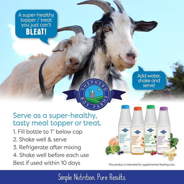 Shepherd Boy Farms Freeze-Dried Raw Goat Milk Classic for Dogs & Cats