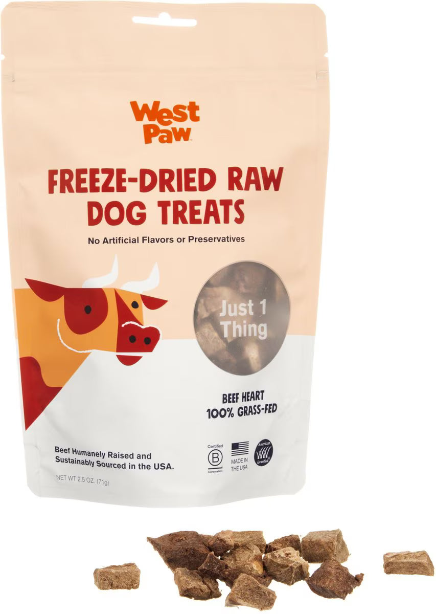 West Paw Beef Heart Single Ingredient Dog Treats