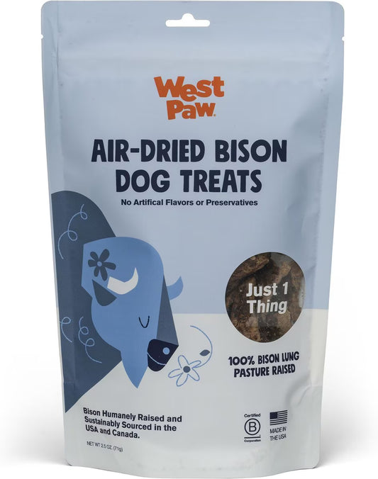 West Paw Bison Lung Air Dried Dog Treats