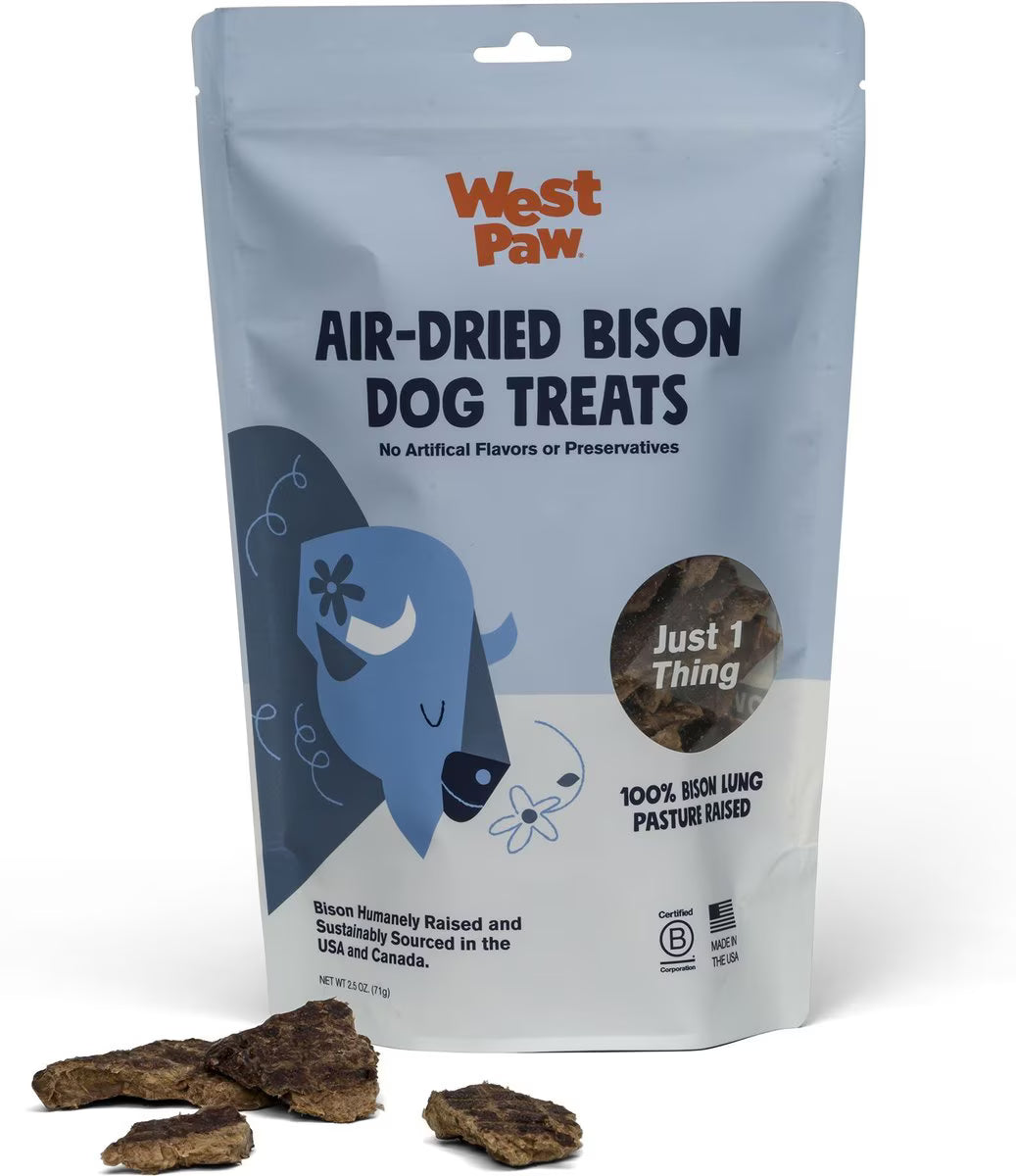 West Paw Bison Lung Air Dried Dog Treats