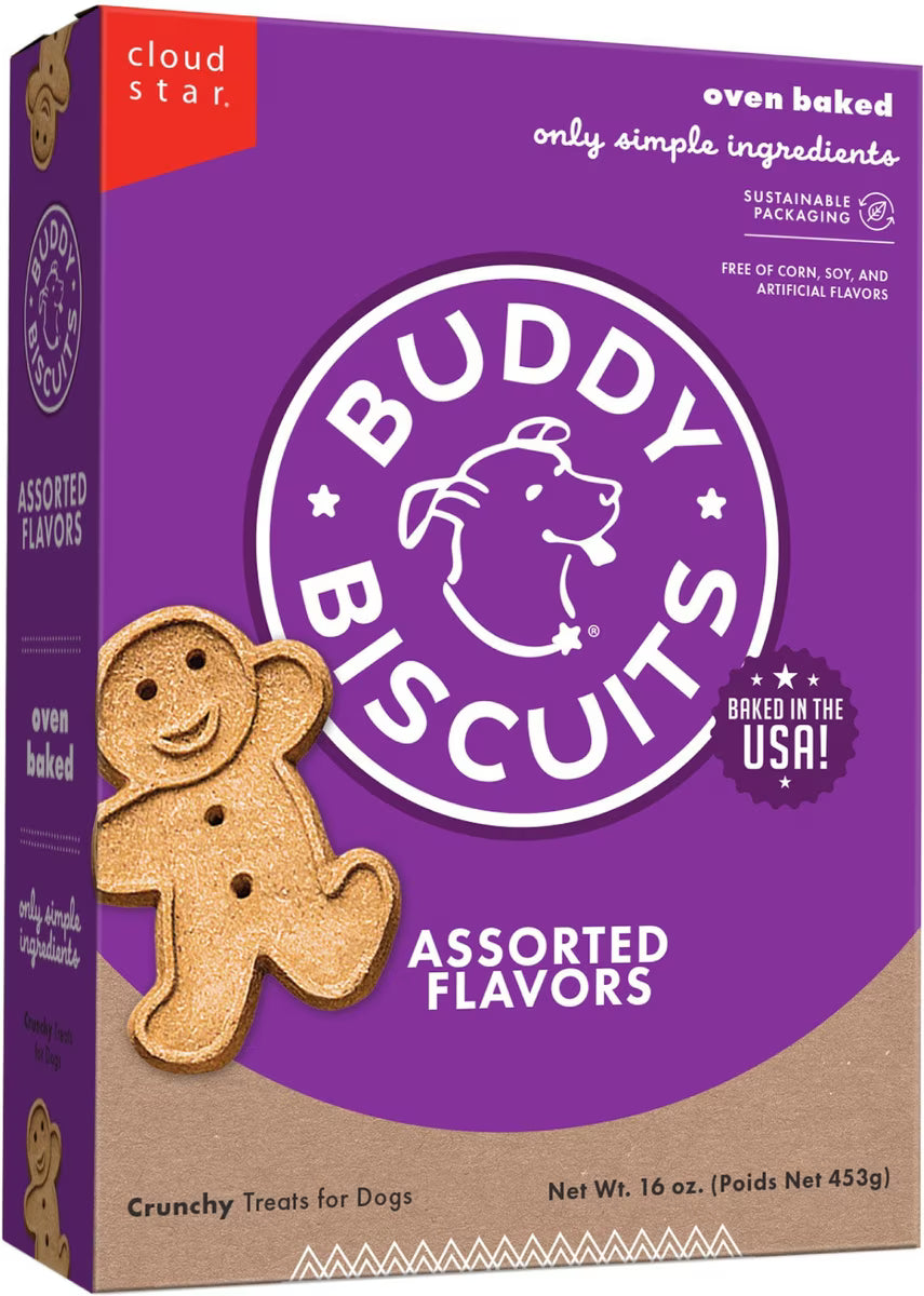 Buddy Biscuits Assorted Flavors Roasted Chicken Grilled Beef Sharp Cheddar