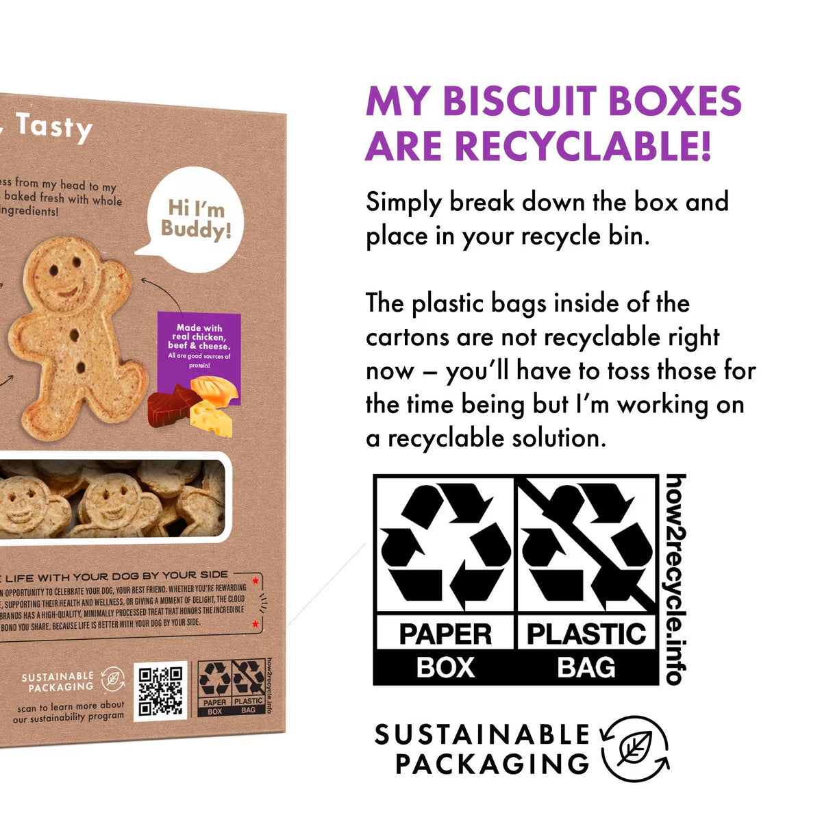 Buddy Biscuits Assorted Flavors Roasted Chicken Grilled Beef Sharp Cheddar