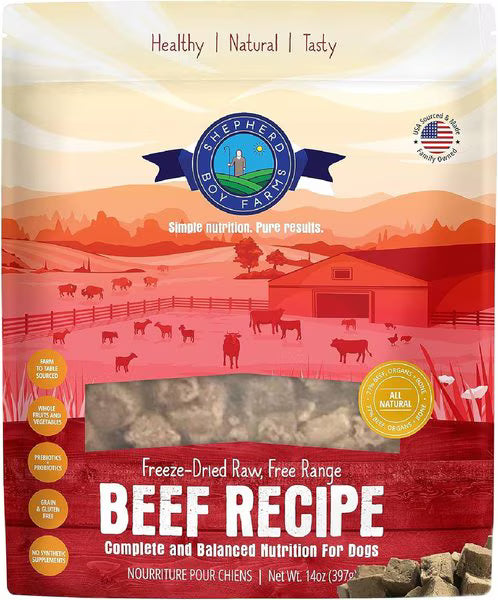 Shepherd Boy Farms Freeze-Dried Beef Diet for Dogs