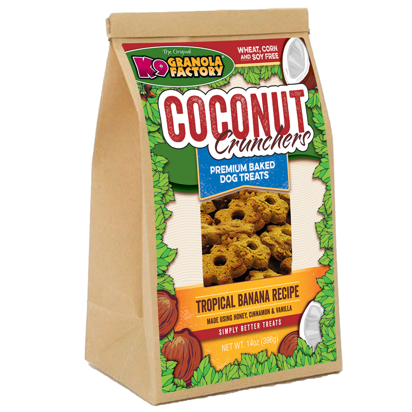 K9 Granola Factory Coconut Crunchers Tropical Banana Formula