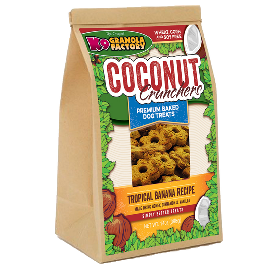 K9 Granola Factory Coconut Crunchers Tropical Banana Formula