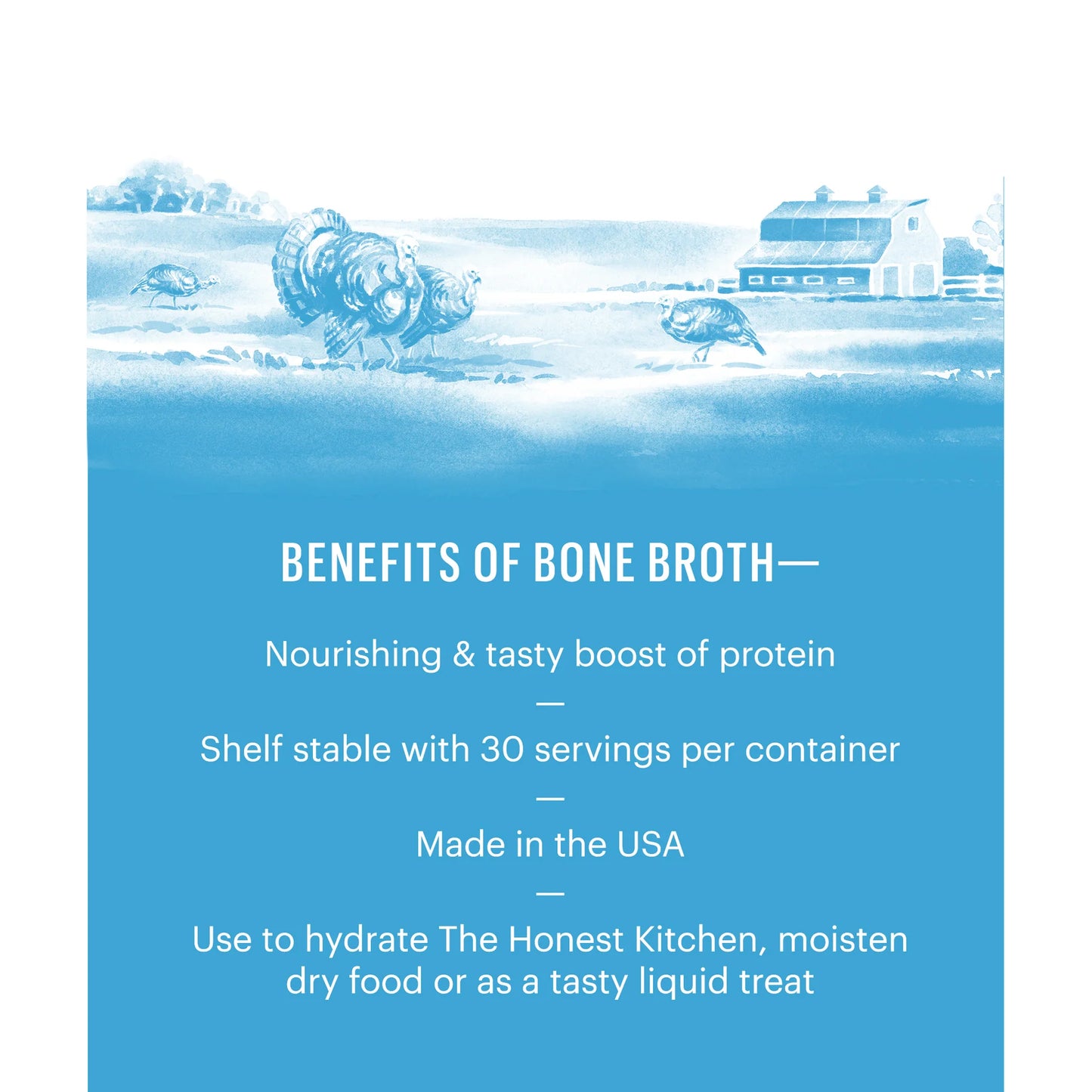 The Honest Kitchen Daily Booster Turkey Bone Broth