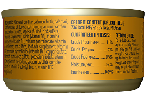 Tiki Cat Grill Mackerel & Sardines Recipe in Calamari Consommé Canned Cat Food