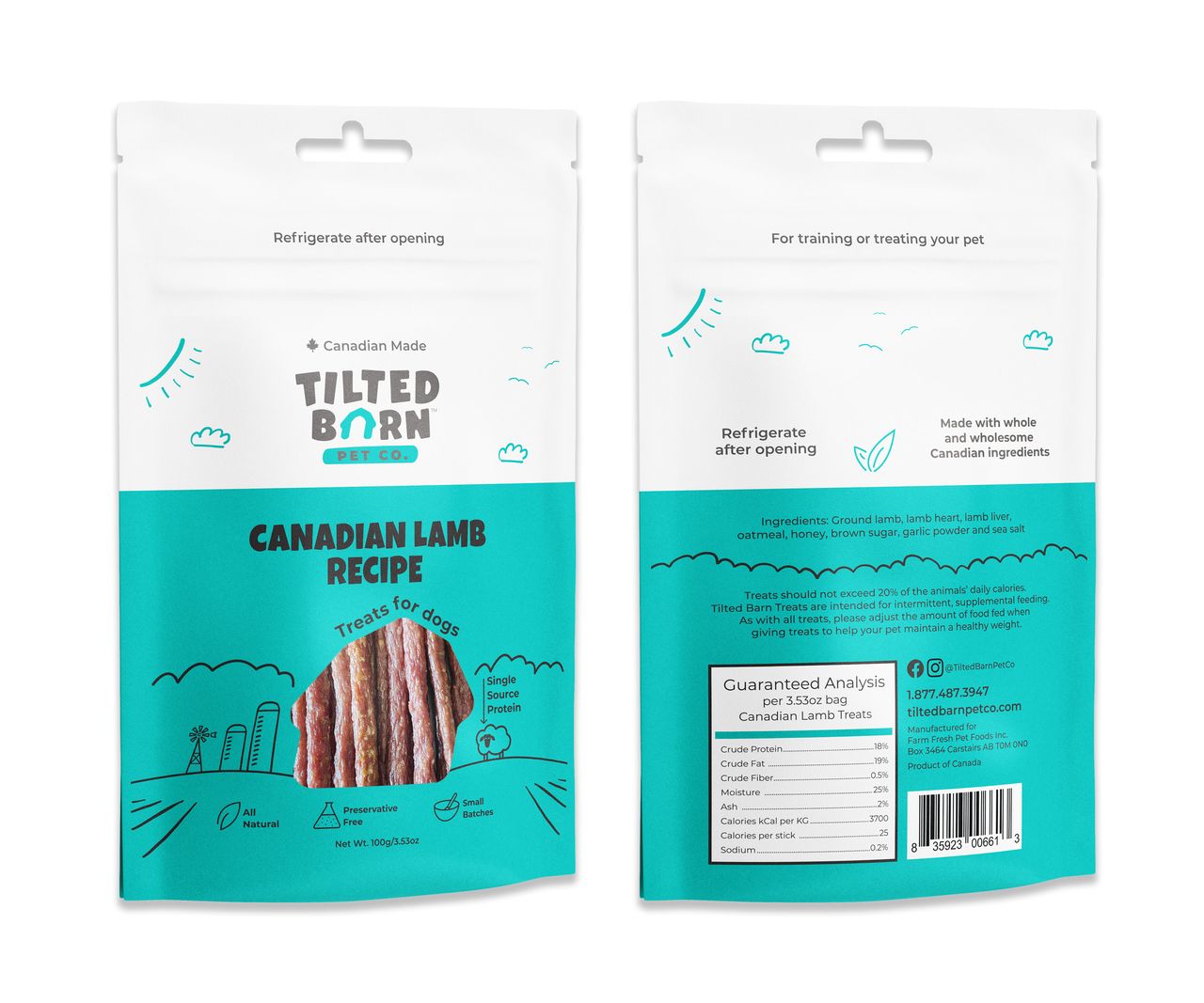 Tilted Barn Lamb Dog Treats