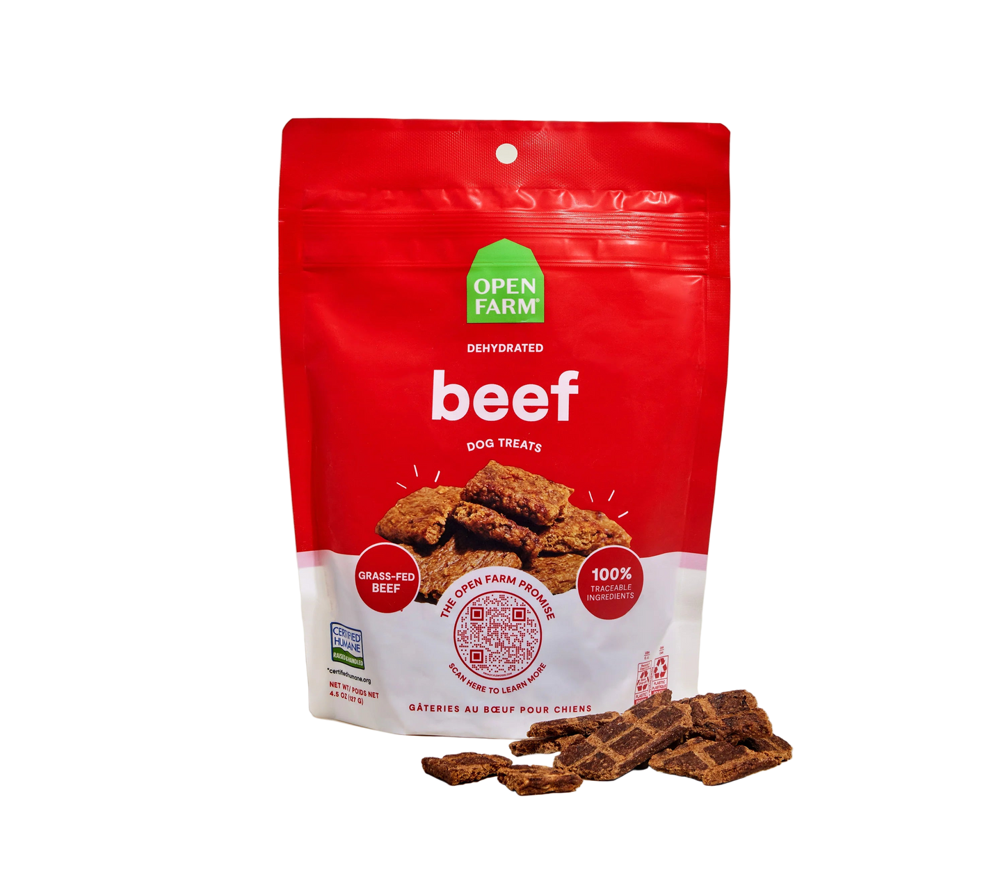Open Farm Dehydrated Beef Dog Treat