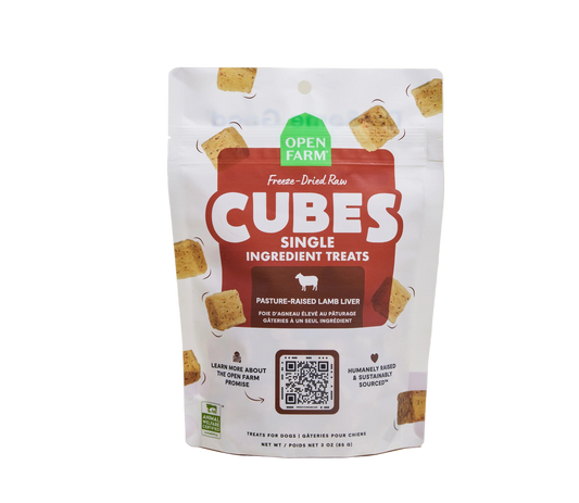 Open Farm Lamb Liver Freeze-Dried Treat Cubes For Dogs