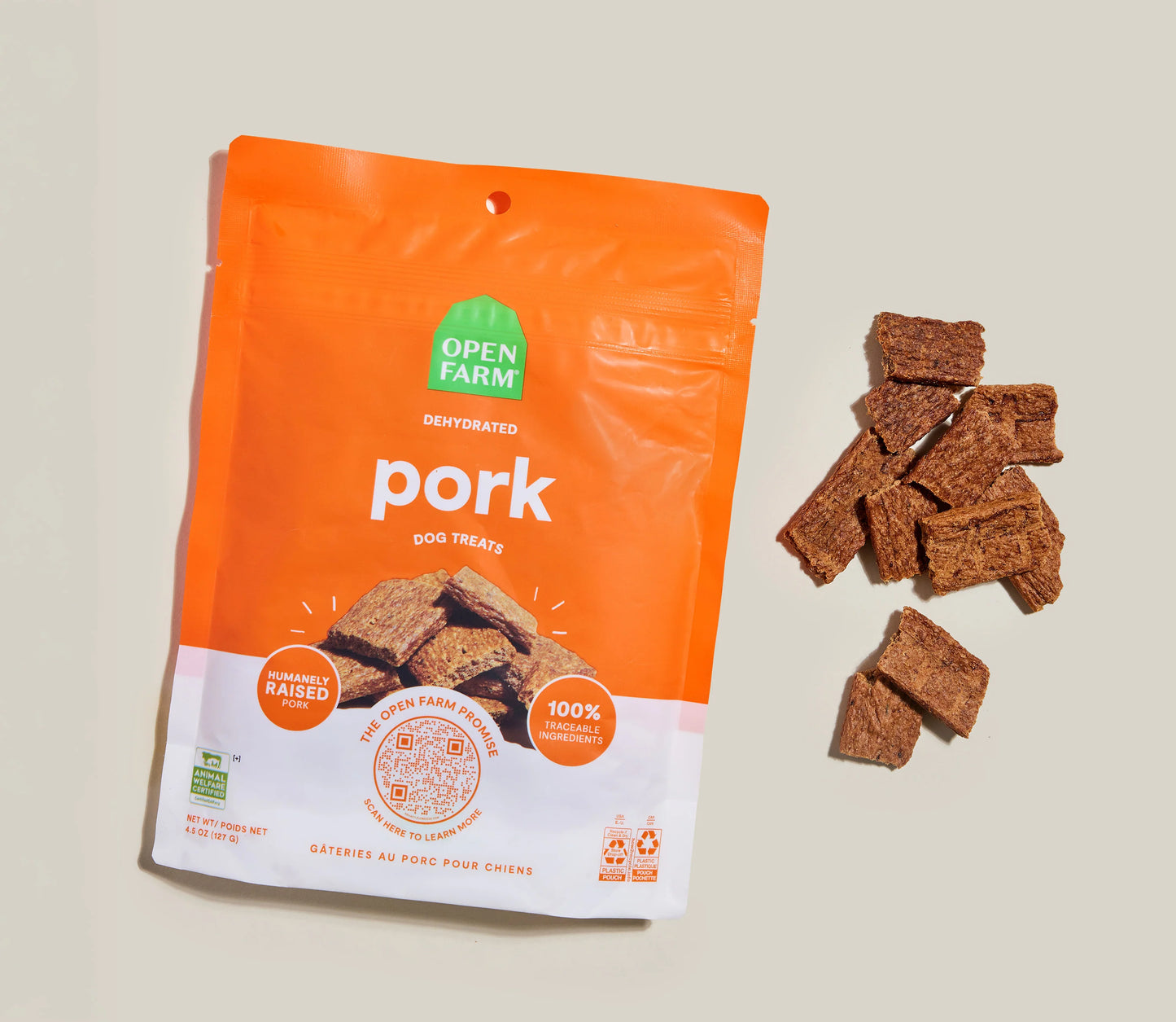 Open Farm Dehydrated Pork Dog Treat