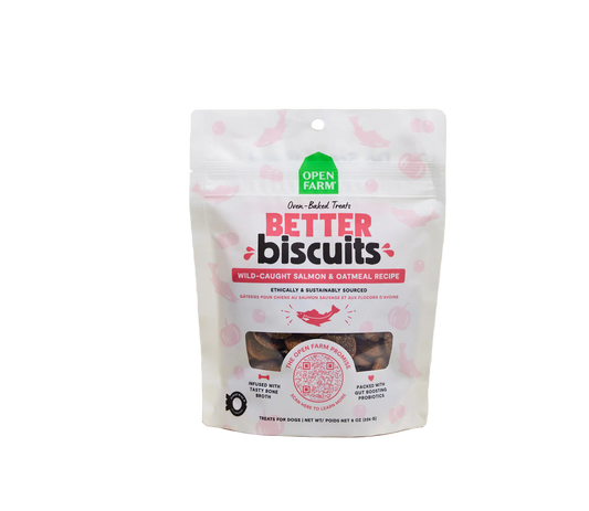Open Farm Wild-Caught Salmon & Oatmeal Better Biscuits For Dogs