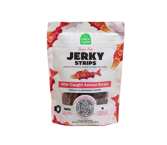 Open Farm Grain Free Salmon Jerky Strips For Dogs