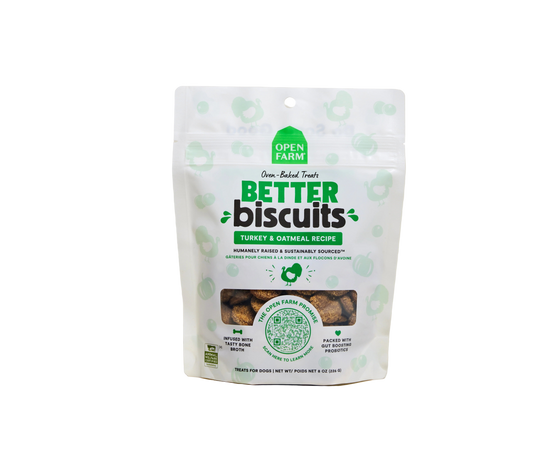 Open Farm Turkey & Oatmeal Better Biscuits For Dogs