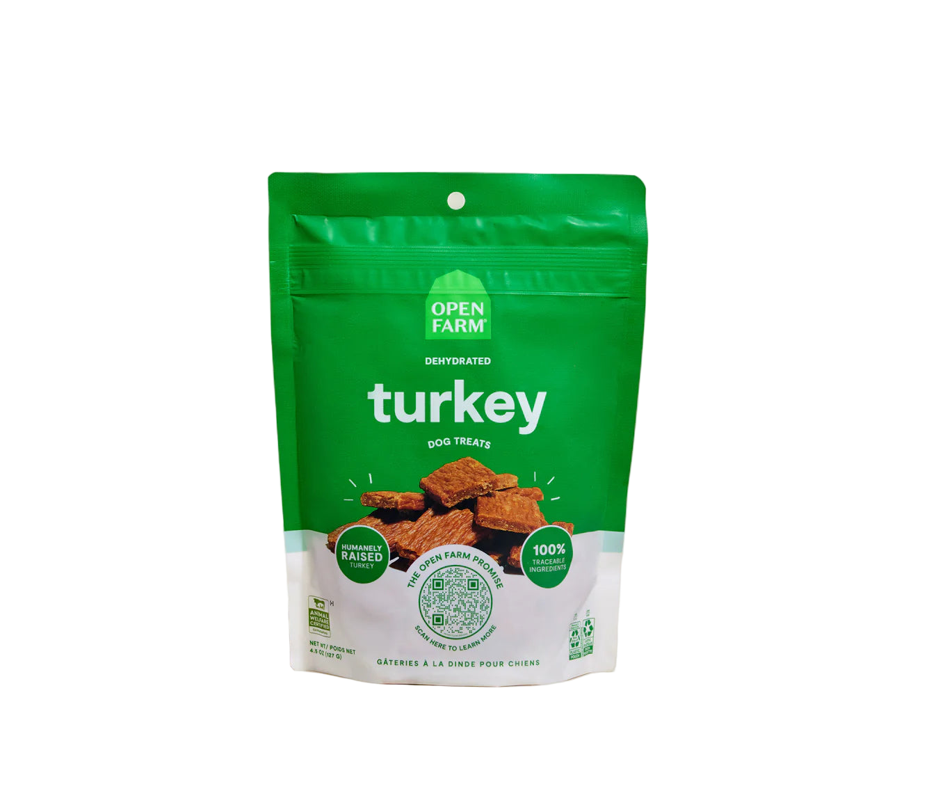 Open Farm Dehydrated Turkey Dog Treat