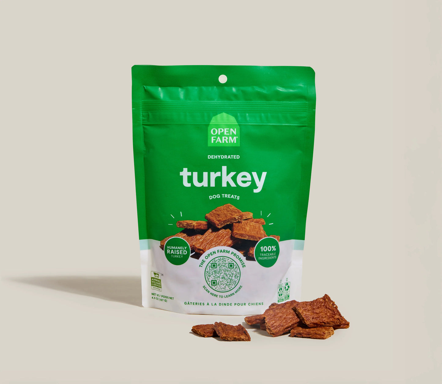 Open Farm Dehydrated Turkey Dog Treat